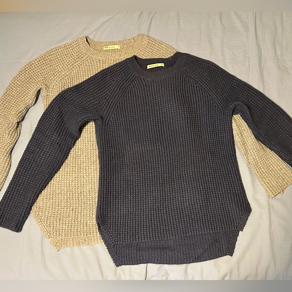 Marine Layer women’s fisherman style sweaters- set of 2. Size XS